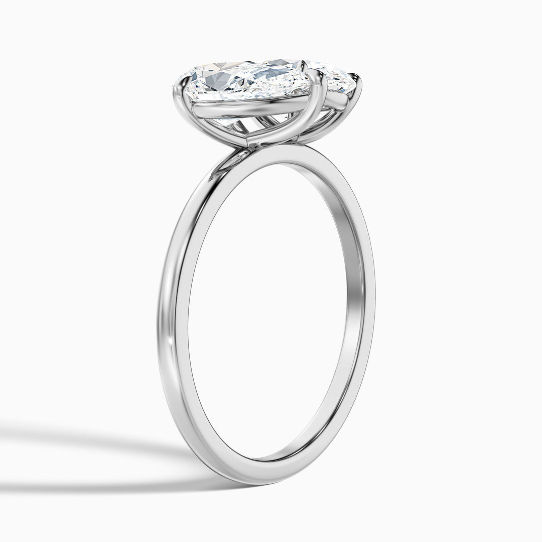 Clare Toi Et Moi Ring in  With Pear and Oval Two Stone Lab Grown Diamond