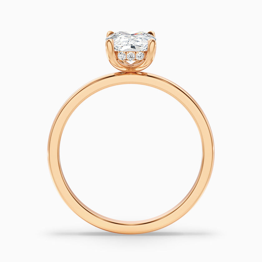 Jolene Elongated Cushion Cut Hidden Halo Lab Grown Diamond Ring