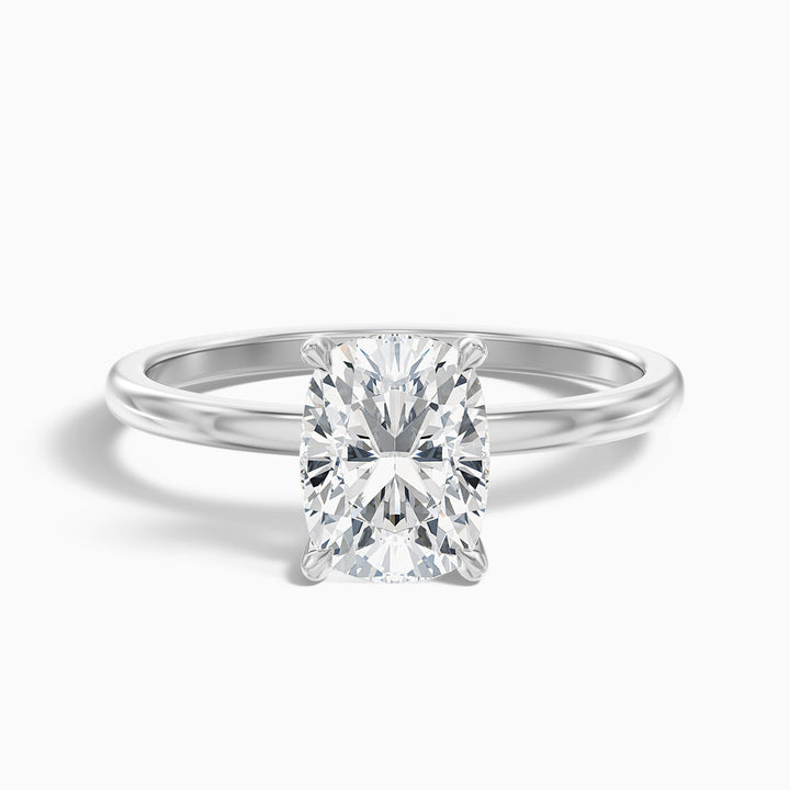 Jolene Elongated Cushion Cut Hidden Halo Lab Grown Diamond Ring