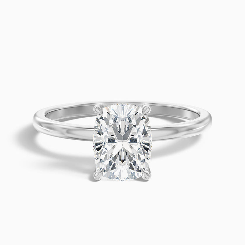 Jolene Elongated Cushion Cut Hidden Halo Lab Grown Diamond Ring