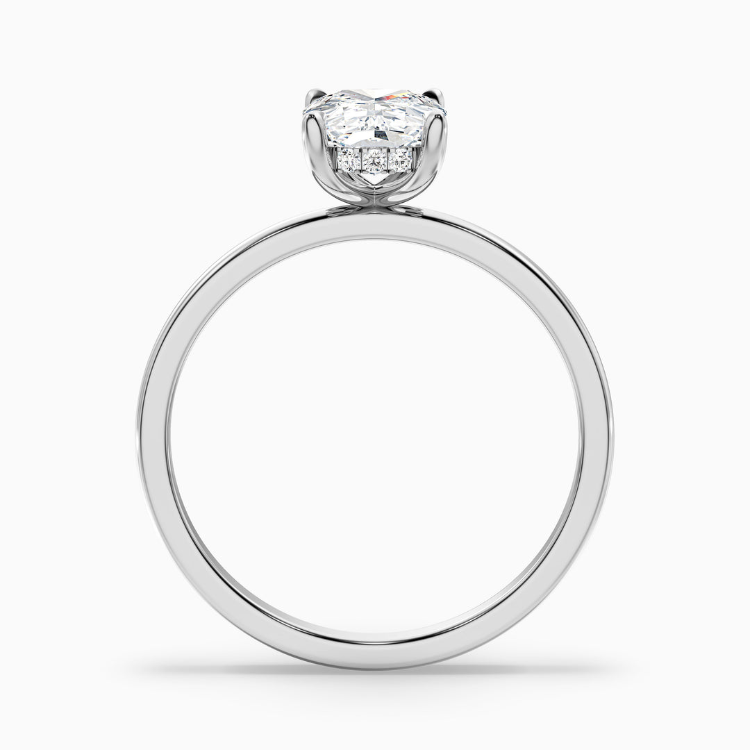 Jolene Elongated Cushion Cut Hidden Halo Lab Grown Diamond Ring