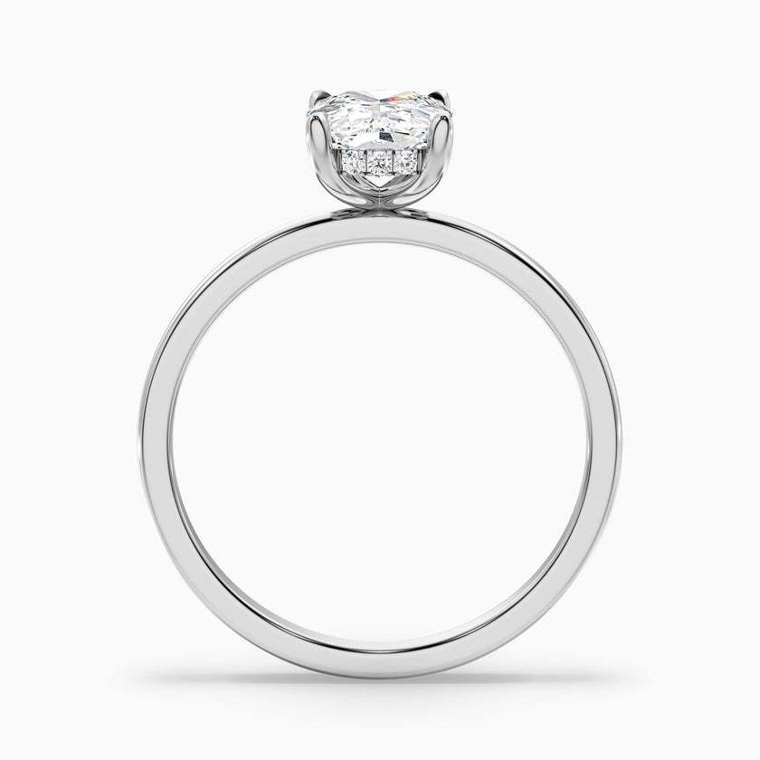 Jolene Elongated Cushion Cut Hidden Halo Lab Grown Diamond Ring