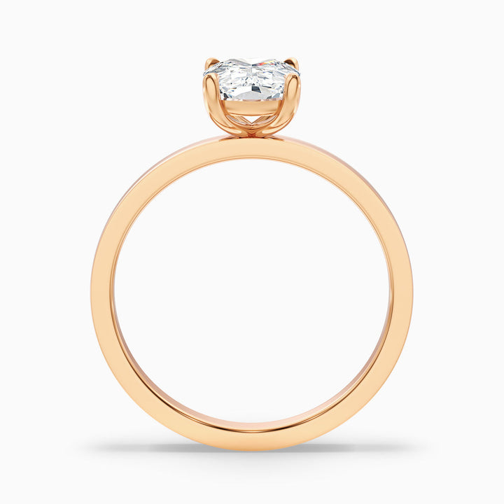Belle Elongated Cushion Cut Solitaire Lab Grown Diamond Ring