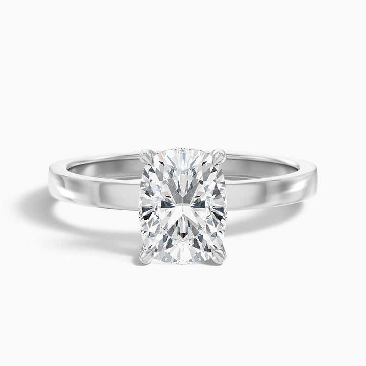 Belle Elongated Cushion Cut Solitaire Lab Grown Diamond Ring