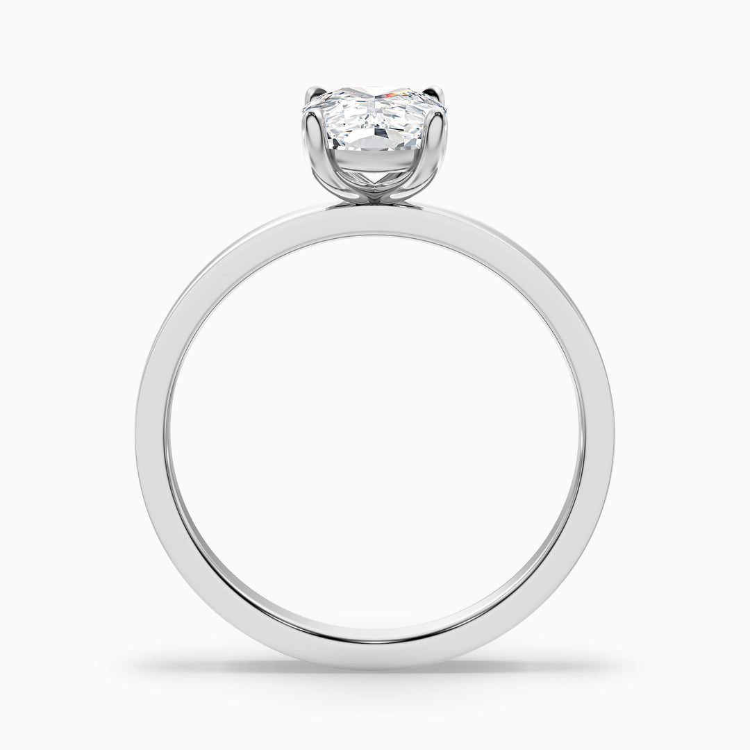 Belle Elongated Cushion Cut Solitaire Lab Grown Diamond Ring