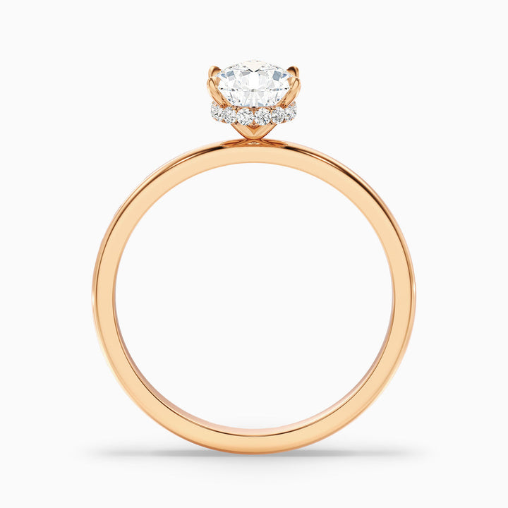 Damini Pear Cut Hidden Halo Lab Grown Diamond Ring