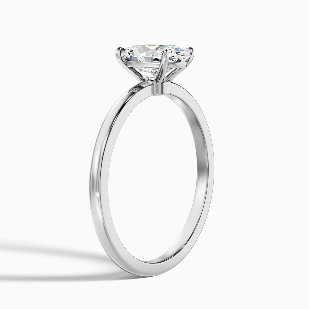 Florian Oval Cut Low Profile Solitaire Lab Grown Diamond Ring