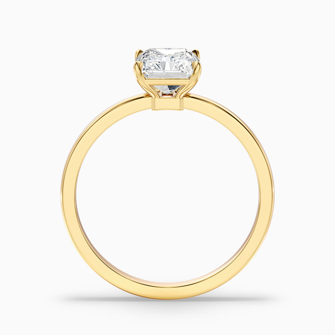 Antares Radiant Cut Low Profile Solitaire Lab Grown Diamond Ring