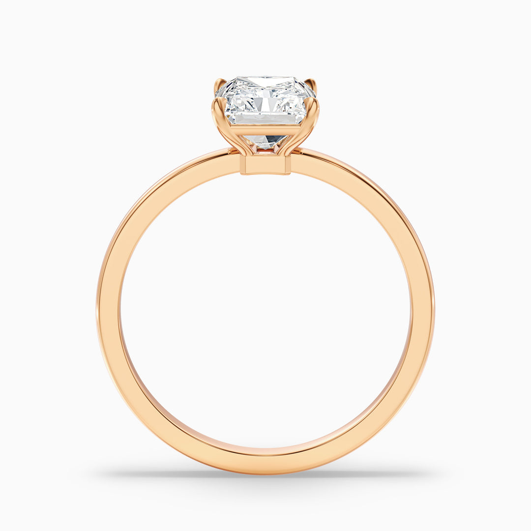 Antares Radiant Cut Low Profile Solitaire Lab Grown Diamond Ring
