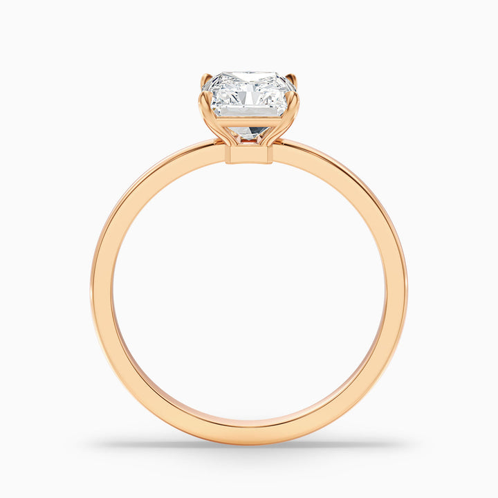Antares Radiant Cut Low Profile Solitaire Lab Grown Diamond Ring