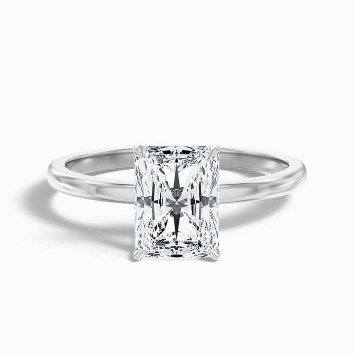 Antares Radiant Cut Low Profile Solitaire Lab Grown Diamond Ring