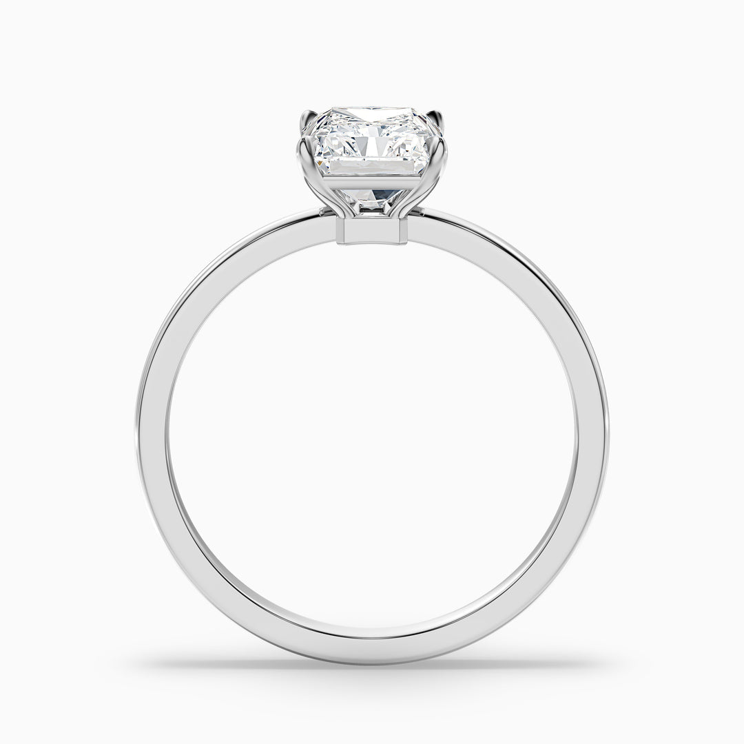 Antares Radiant Cut Low Profile Solitaire Lab Grown Diamond Ring