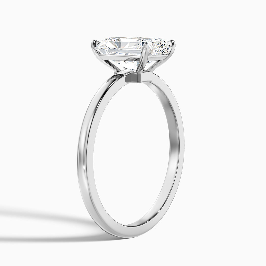 Antares Radiant Cut Low Profile Solitaire Lab Grown Diamond Ring