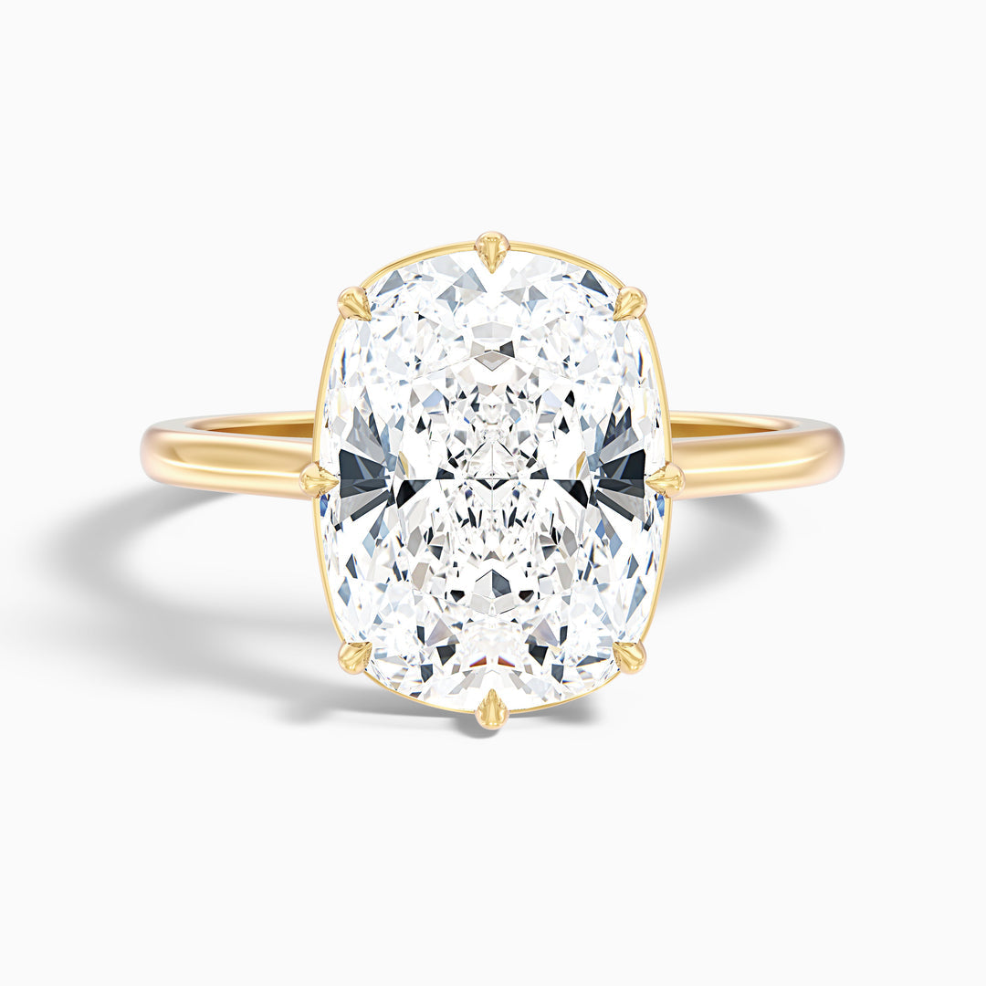 Roxana 8 Prong Elongated Cushion Old Mine Cut Lab Grown Diamond Ring