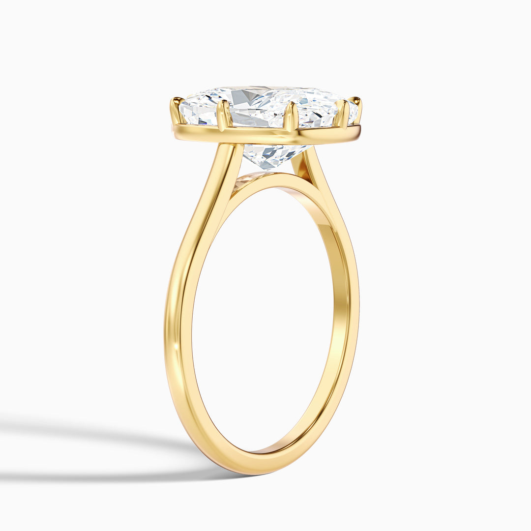 Roxana 8 Prong Elongated Cushion Old Mine Cut Lab Grown Diamond Ring