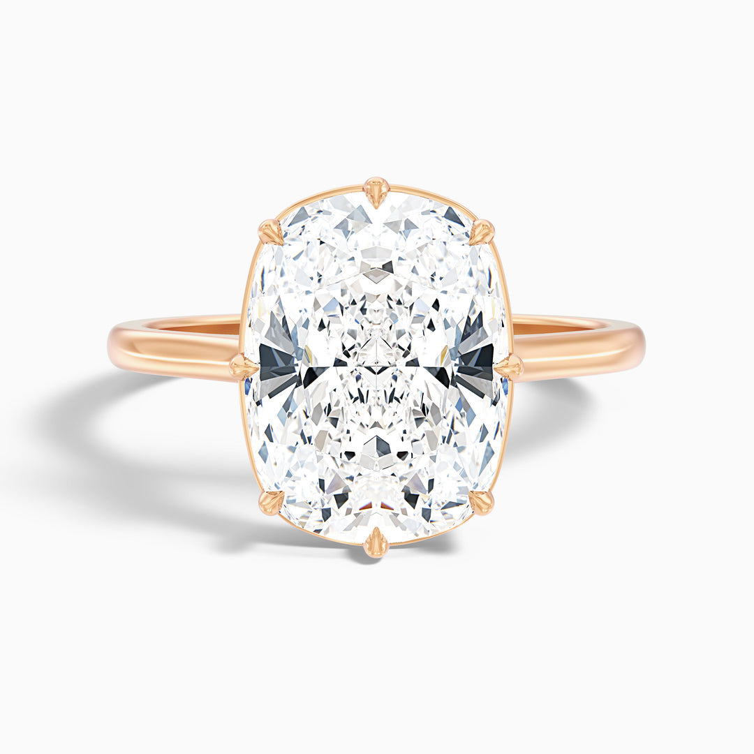 Roxana 8 Prong Elongated Cushion Old Mine Cut Lab Grown Diamond Ring