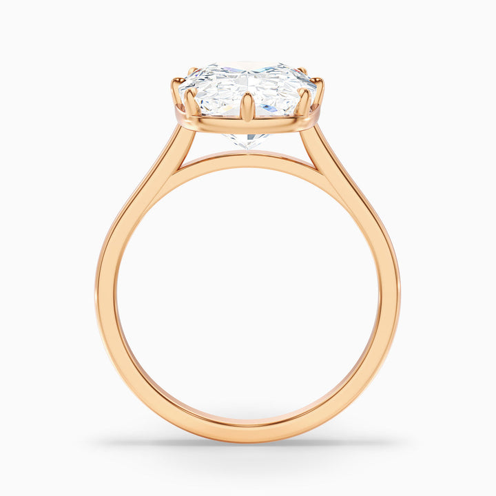 Roxana 8 Prong Elongated Cushion Old Mine Cut Lab Grown Diamond Ring