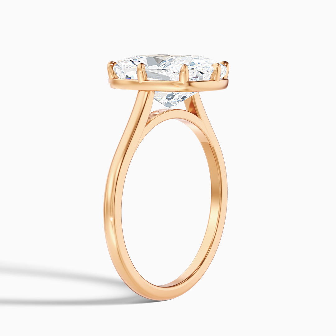 Roxana 8 Prong Elongated Cushion Old Mine Cut Lab Grown Diamond Ring