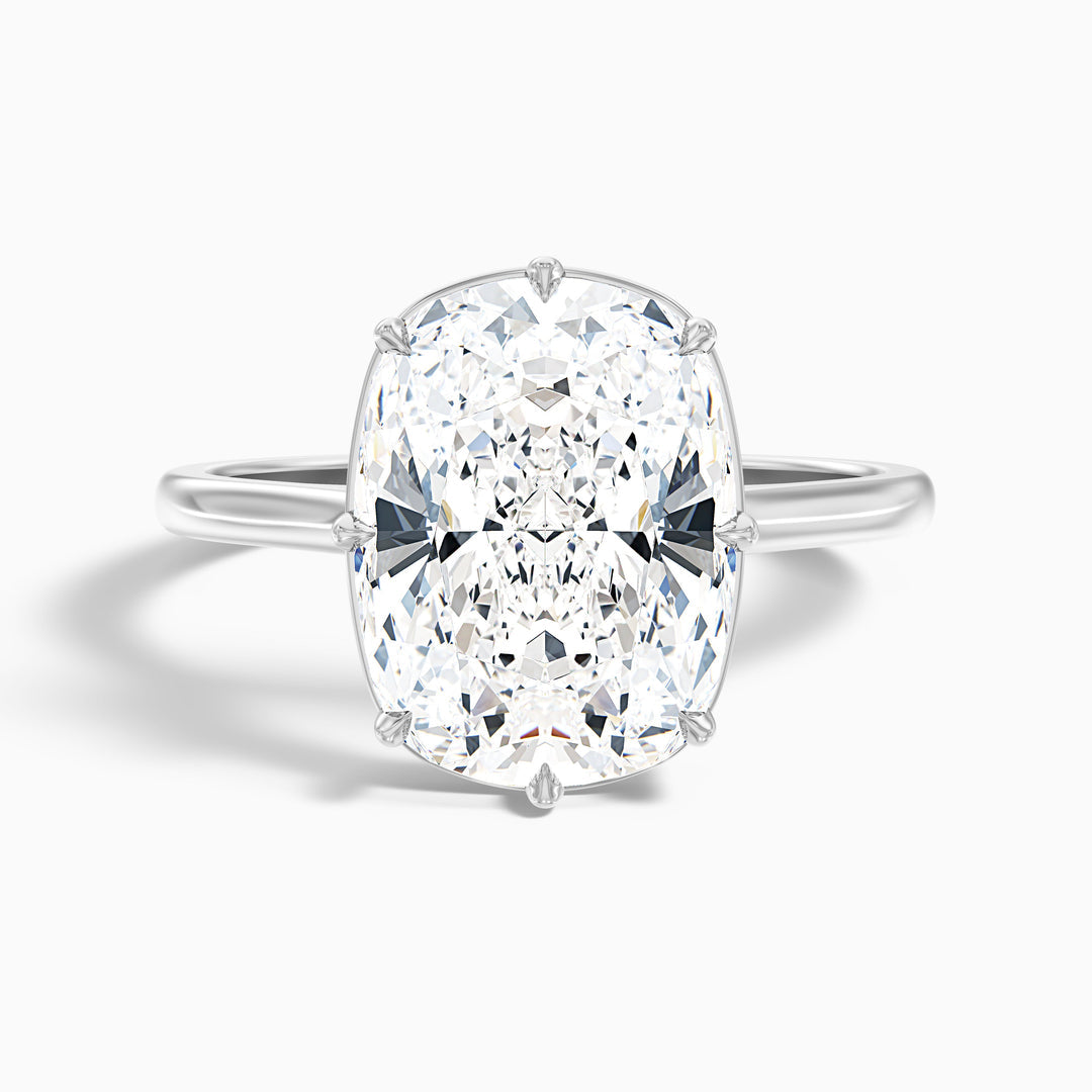 Roxana 8 Prong Elongated Cushion Old Mine Cut Lab Grown Diamond Ring