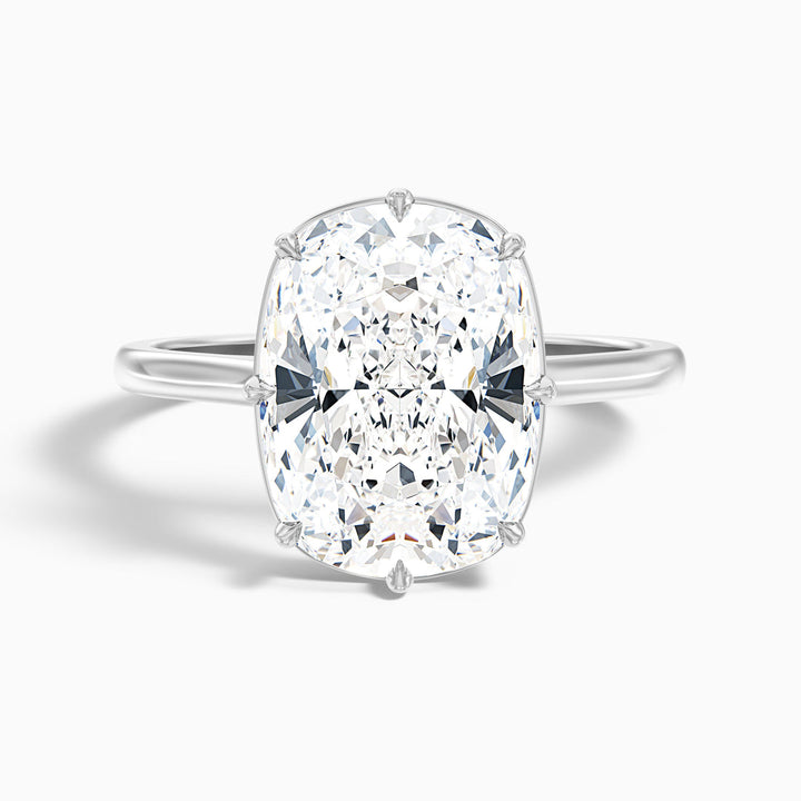 Roxana 8 Prong Elongated Cushion Old Mine Cut Lab Grown Diamond Ring