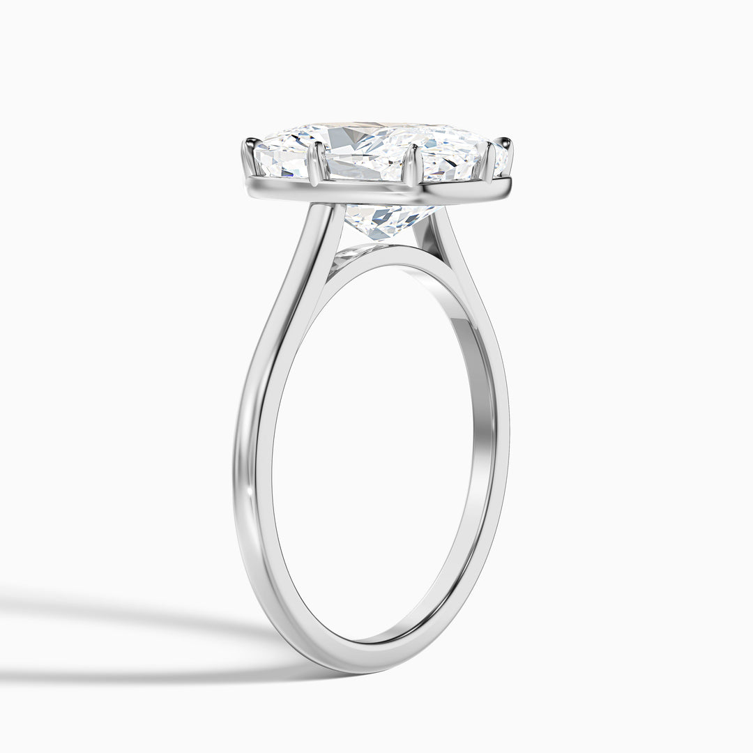 Roxana 8 Prong Elongated Cushion Old Mine Cut Lab Grown Diamond Ring