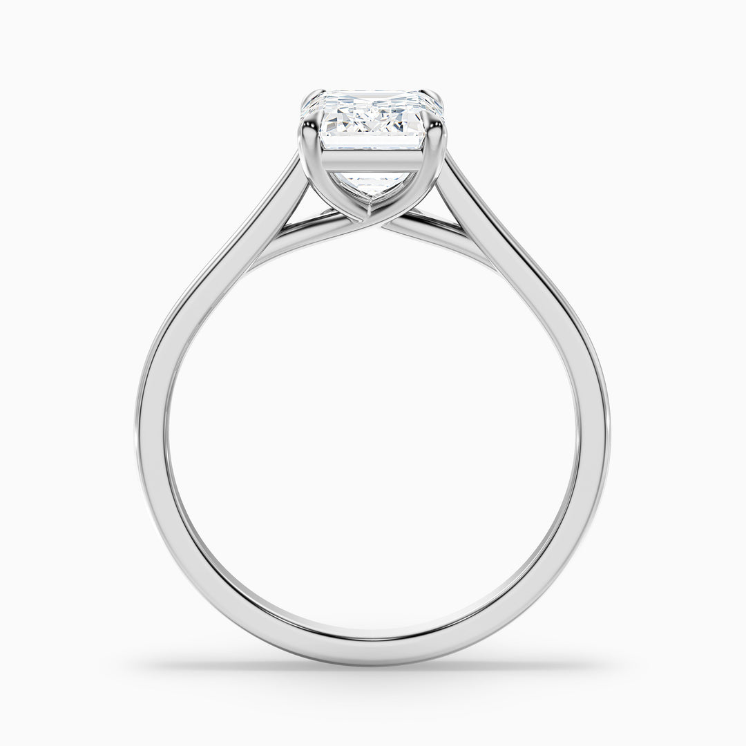 Lillian Emerald Cut Solitaire Lab Grown Diamond Ring