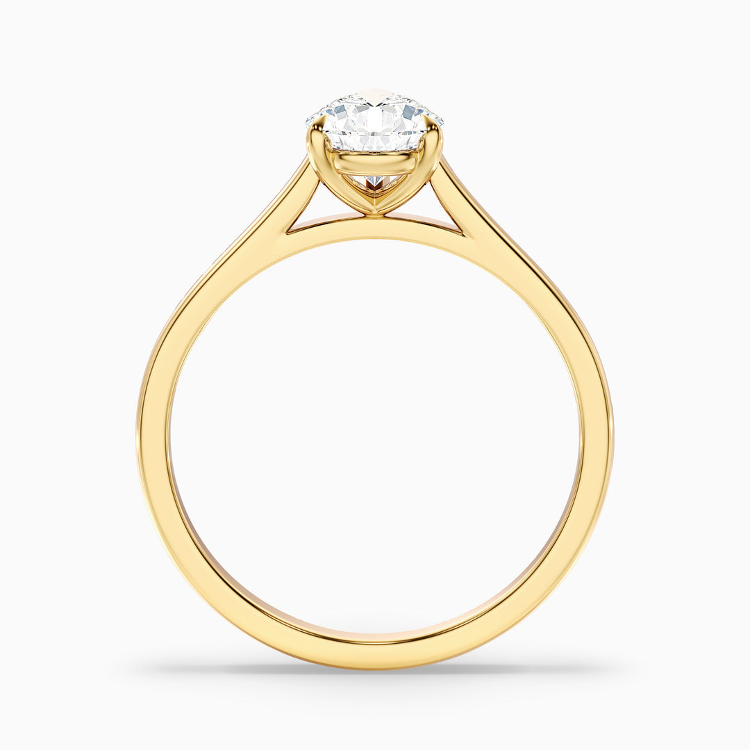 Eliana Pear Shaped Solitaire Lab Grown Engagement Ring