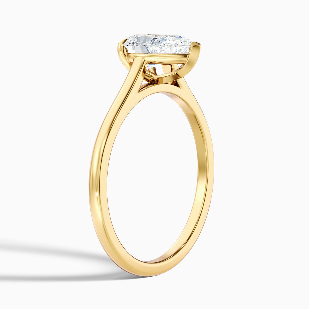Eliana Pear Shaped Solitaire Lab Grown Engagement Ring
