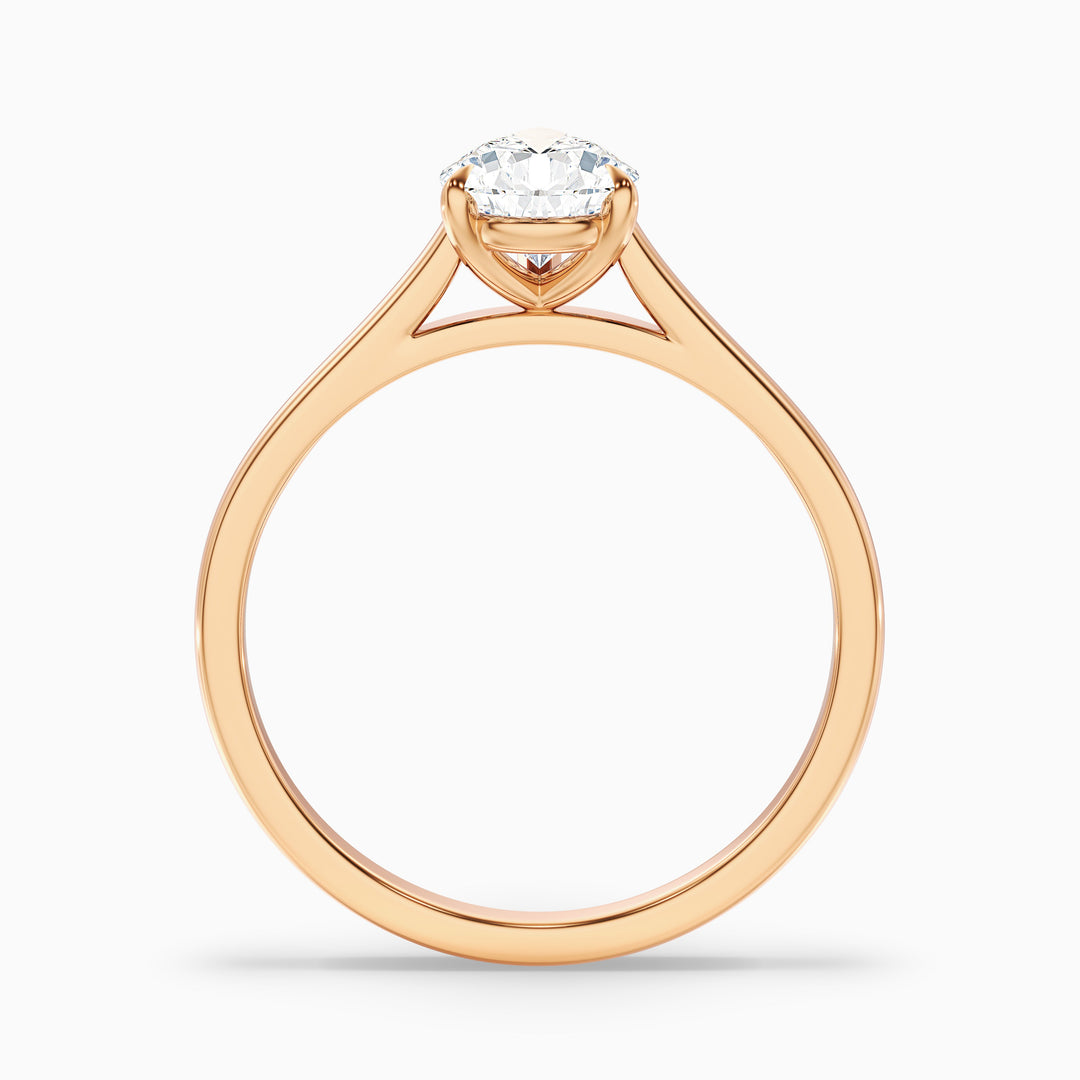Eliana Pear Shaped Solitaire Lab Grown Engagement Ring