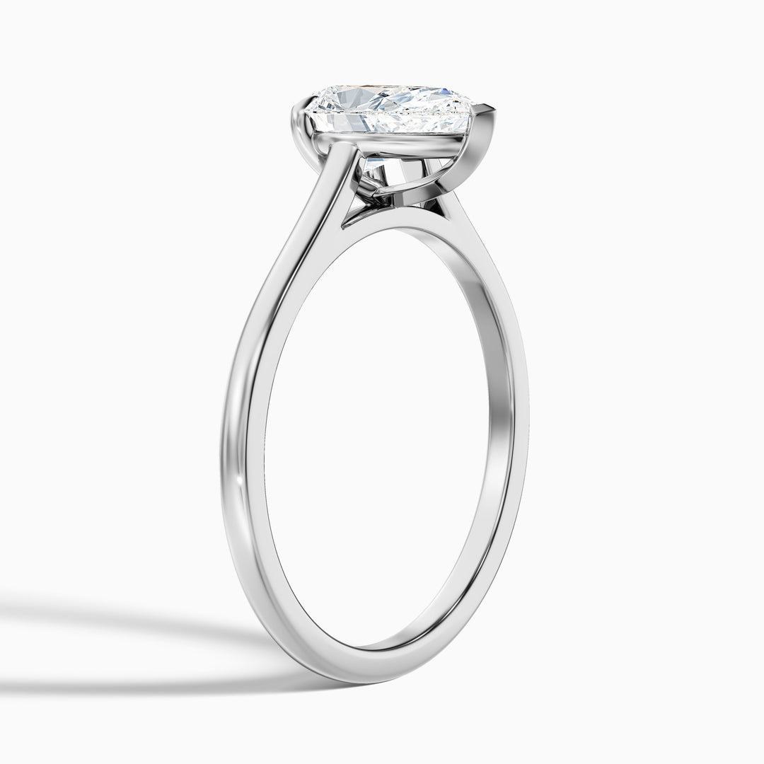 Eliana Pear Shaped Solitaire Lab Grown Engagement Ring