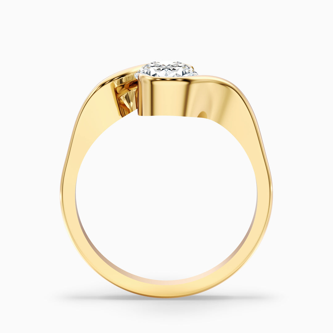 Demi Oval Cut Bypass Lab Grown Diamond Engagement Ring