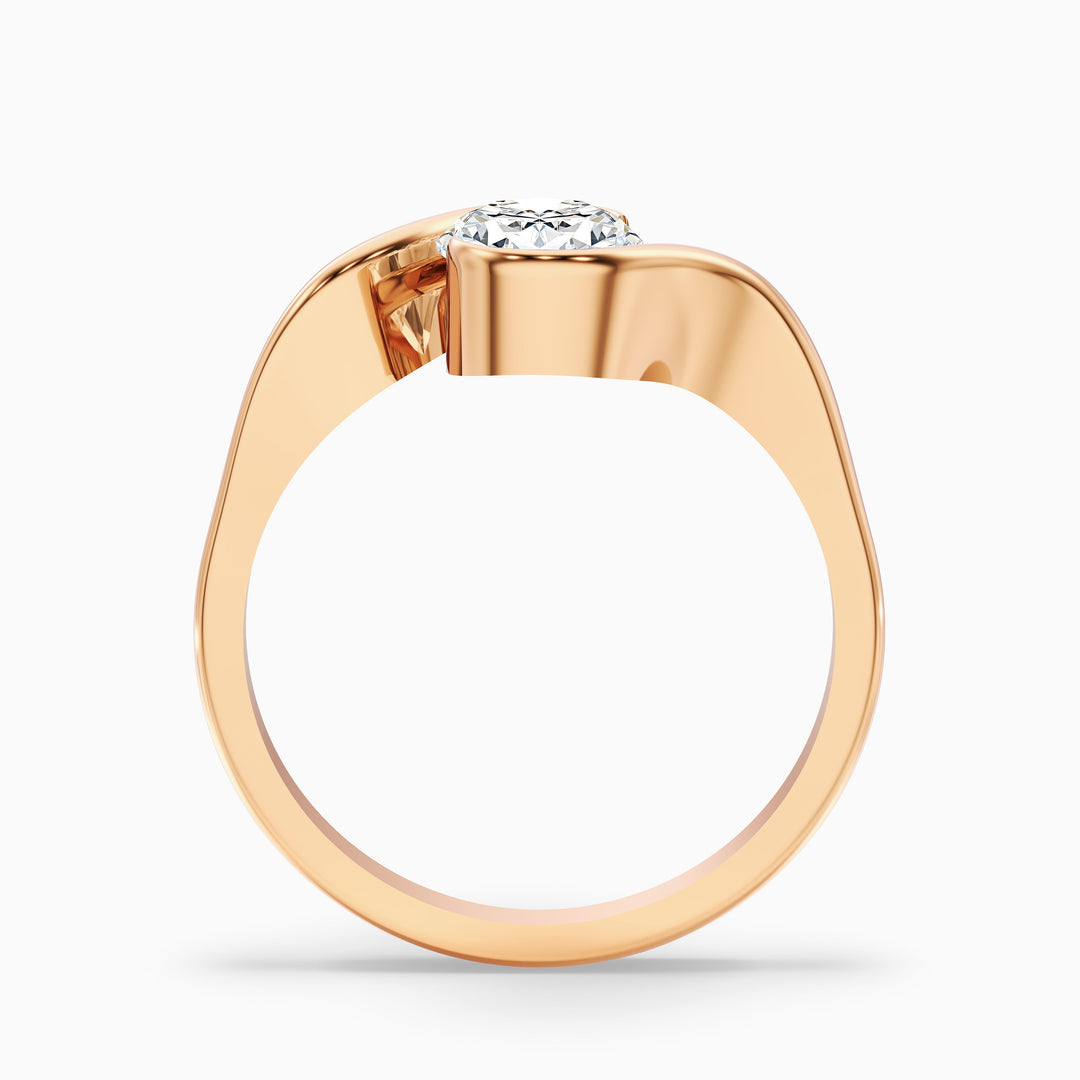 Demi Oval Cut Bypass Lab Grown Diamond Engagement Ring