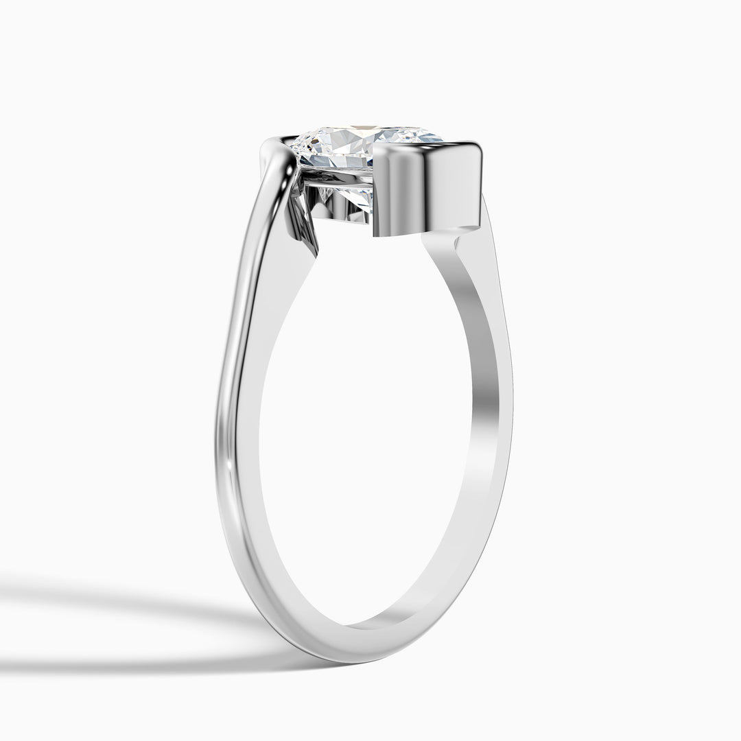 Demi Oval Cut Bypass Lab Grown Diamond Engagement Ring