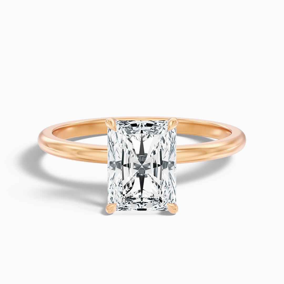 Aurora Radiant Cut Solitaire Lab Grown Diamond Ring