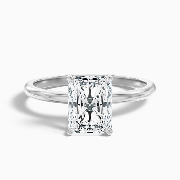 Geraldine Radiant Cut Hidden Halo Lab Grown Diamond Ring