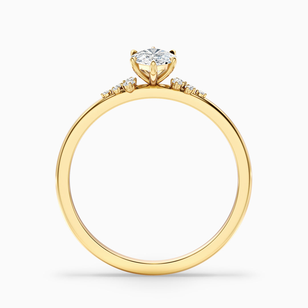 Blair Marquise Cut Side Stone Lab Grown Diamond Ring