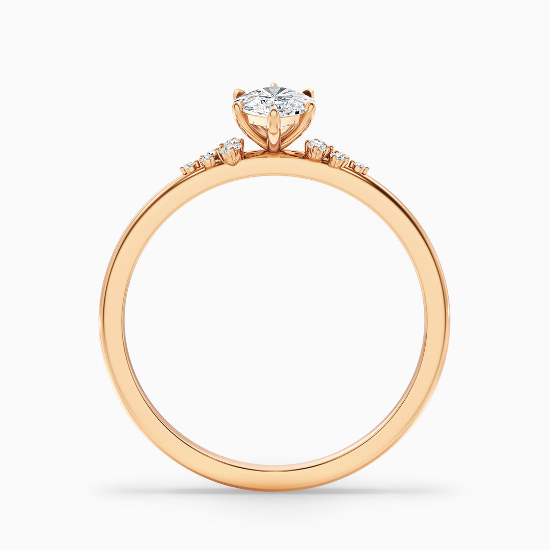 Blair Marquise Cut Side Stone Lab Grown Diamond Ring