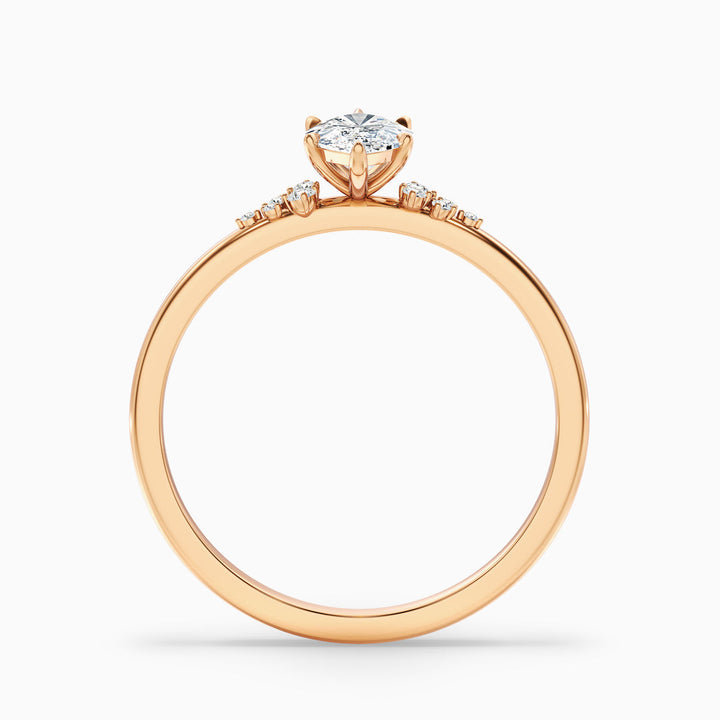 Blair Marquise Cut Side Stone Lab Grown Diamond Ring