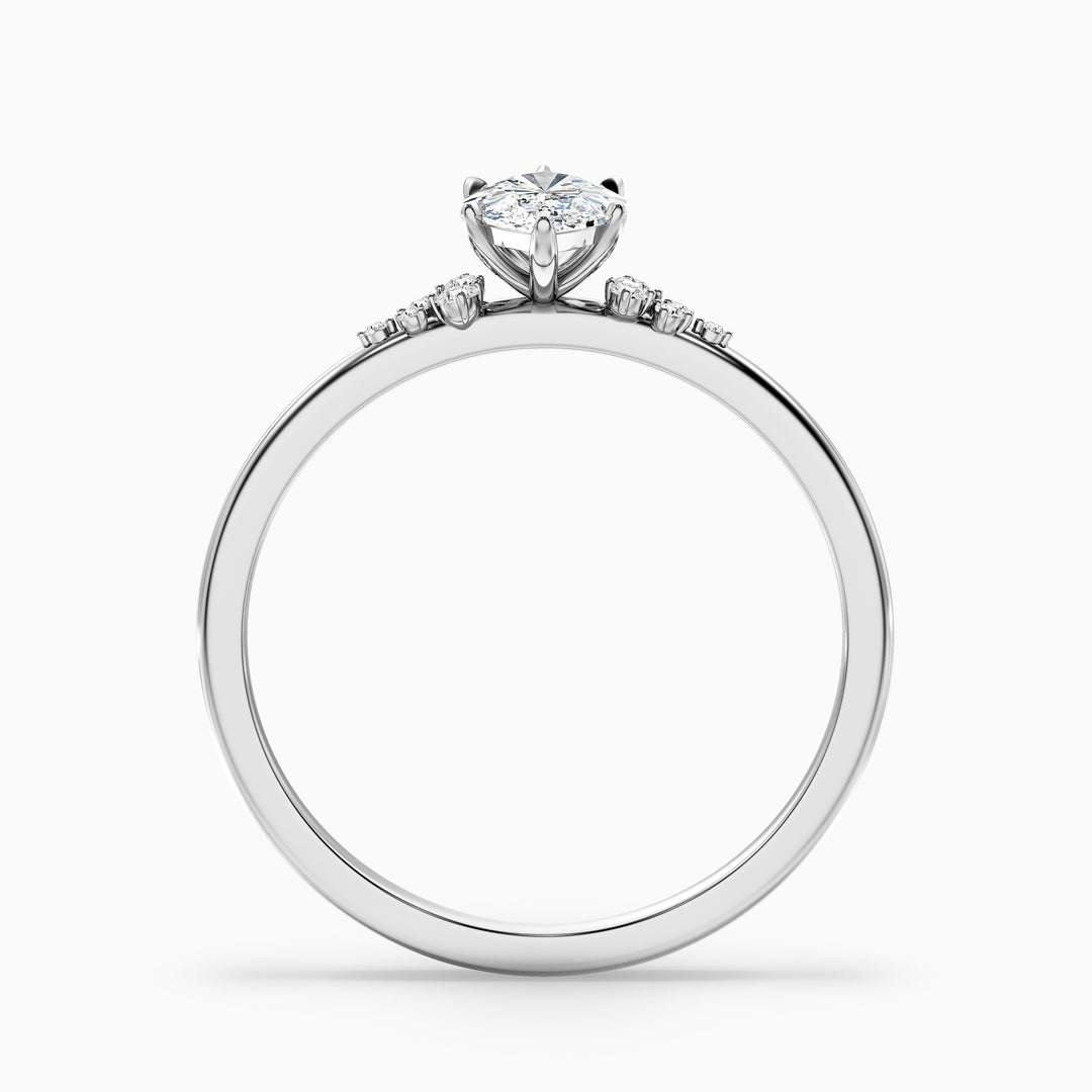 Blair Marquise Cut Side Stone Lab Grown Diamond Ring