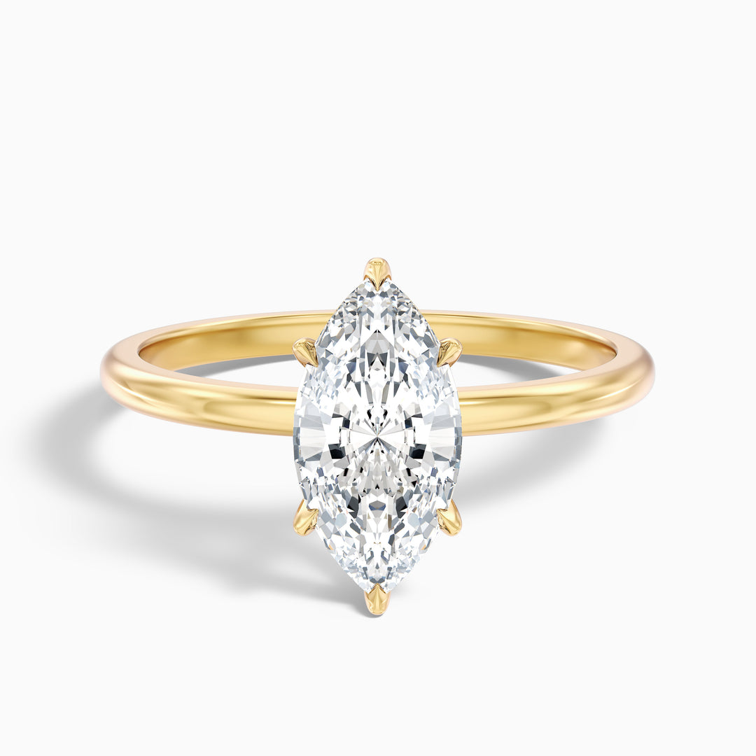 Starry Marquise Cut Lab Grown Diamond Ring