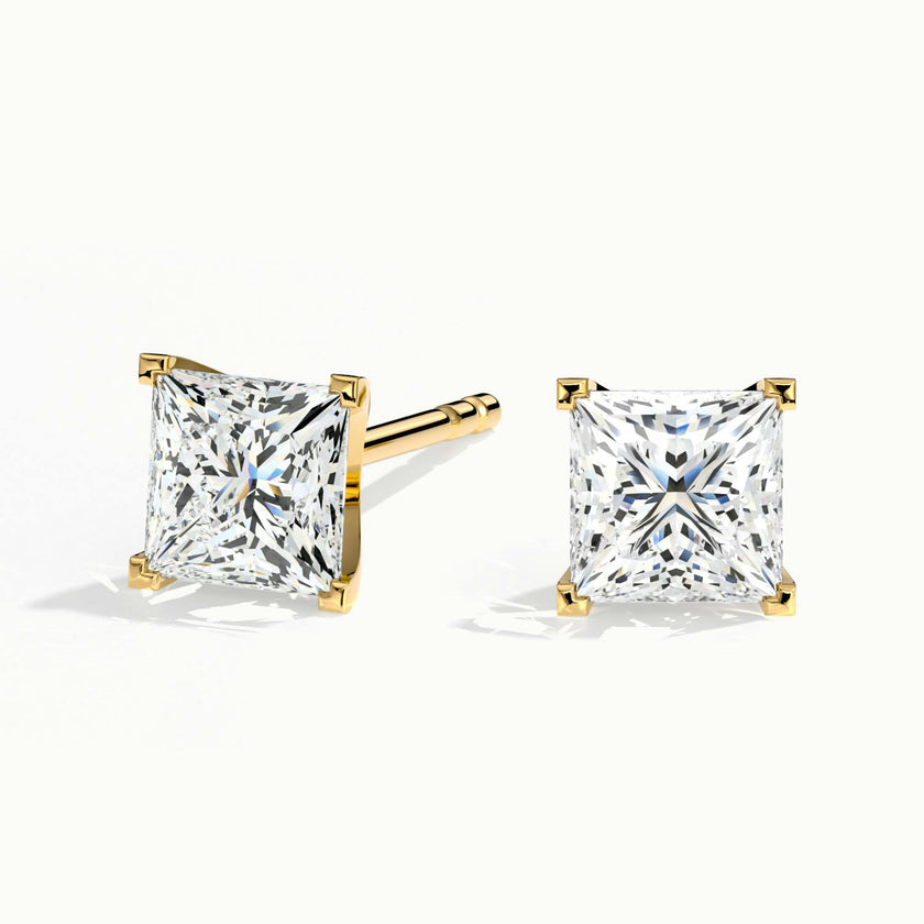 Caeloria Princess Diamond Stud Earrings
