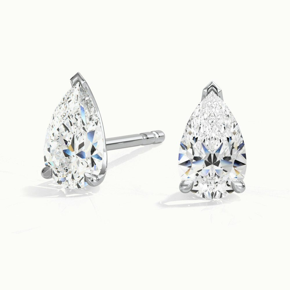 Miranova Pear Diamond Stud Earrings