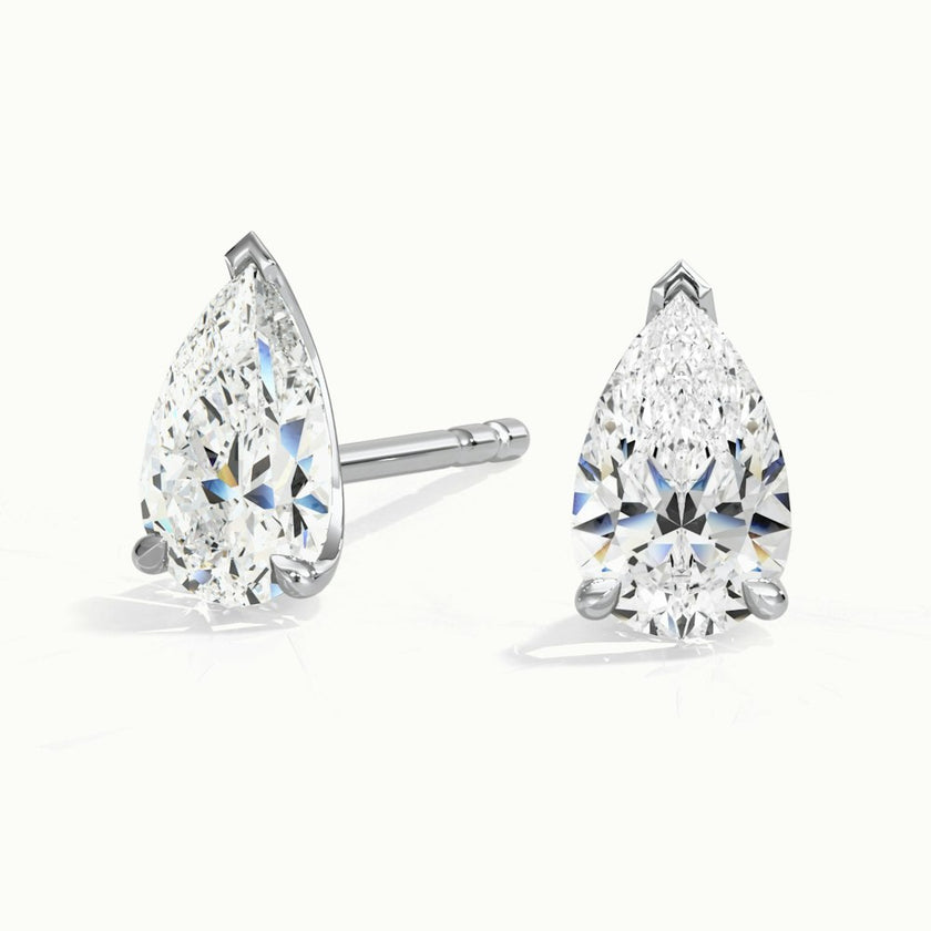 Miranova Pear Diamond Stud Earrings