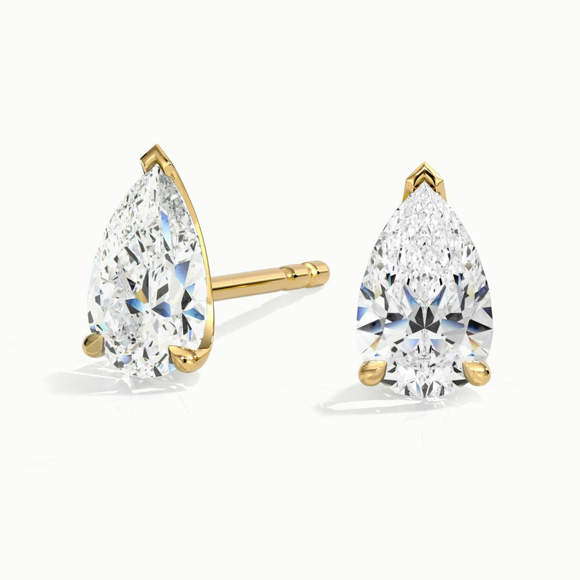 Miranova Pear Diamond Stud Earrings