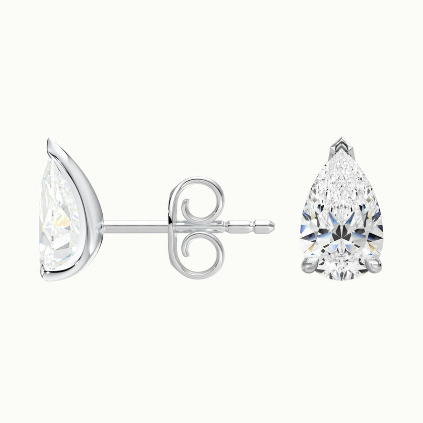 Miranova Pear Diamond Stud Earrings