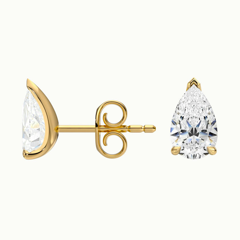 Miranova Pear Diamond Stud Earrings