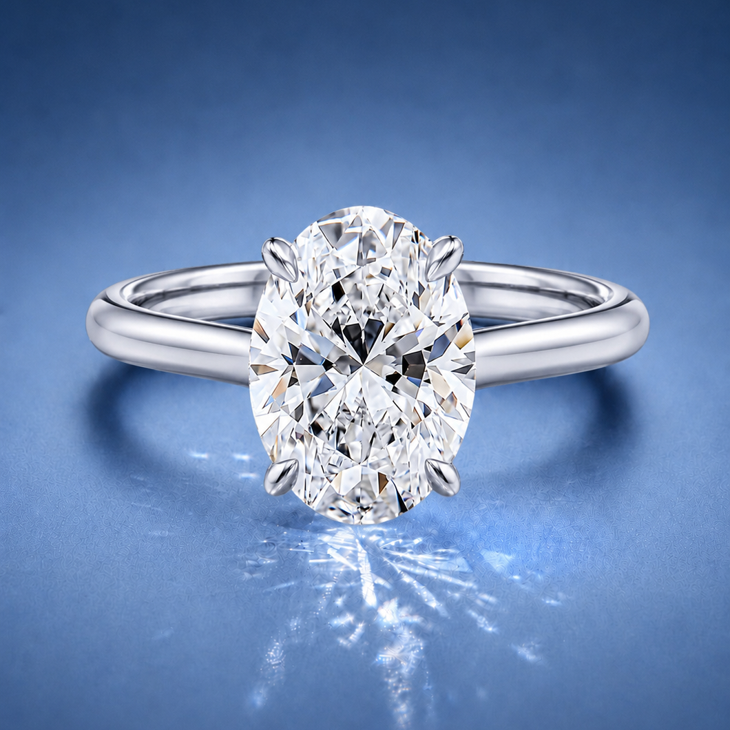 Nadia Oval Solitaire Engagement Ring