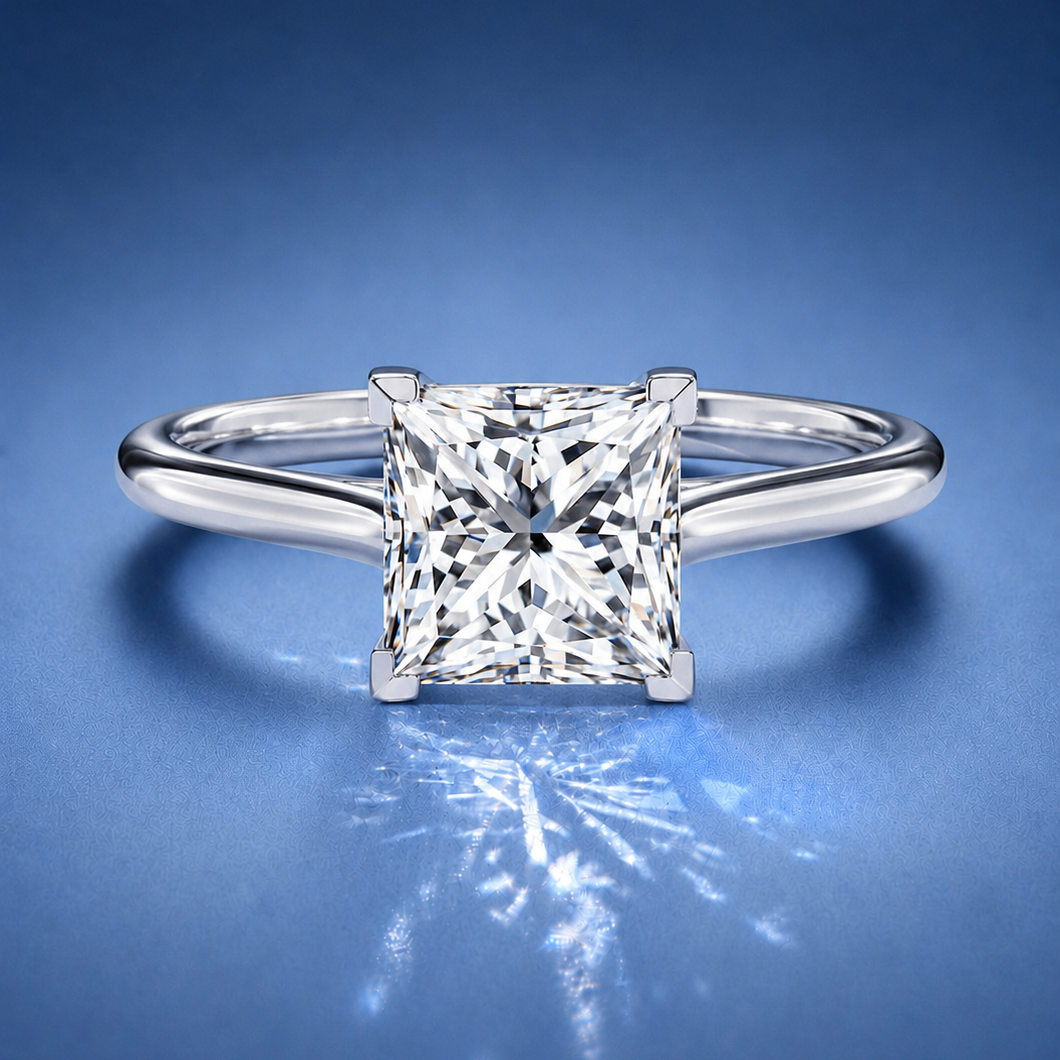 Nadia Princess Solitaire Engagement Ring