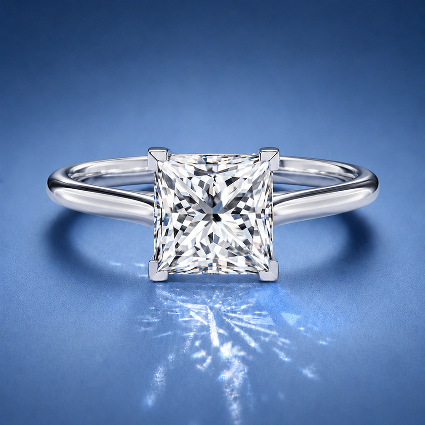 Nadia Princess Solitaire Engagement Ring