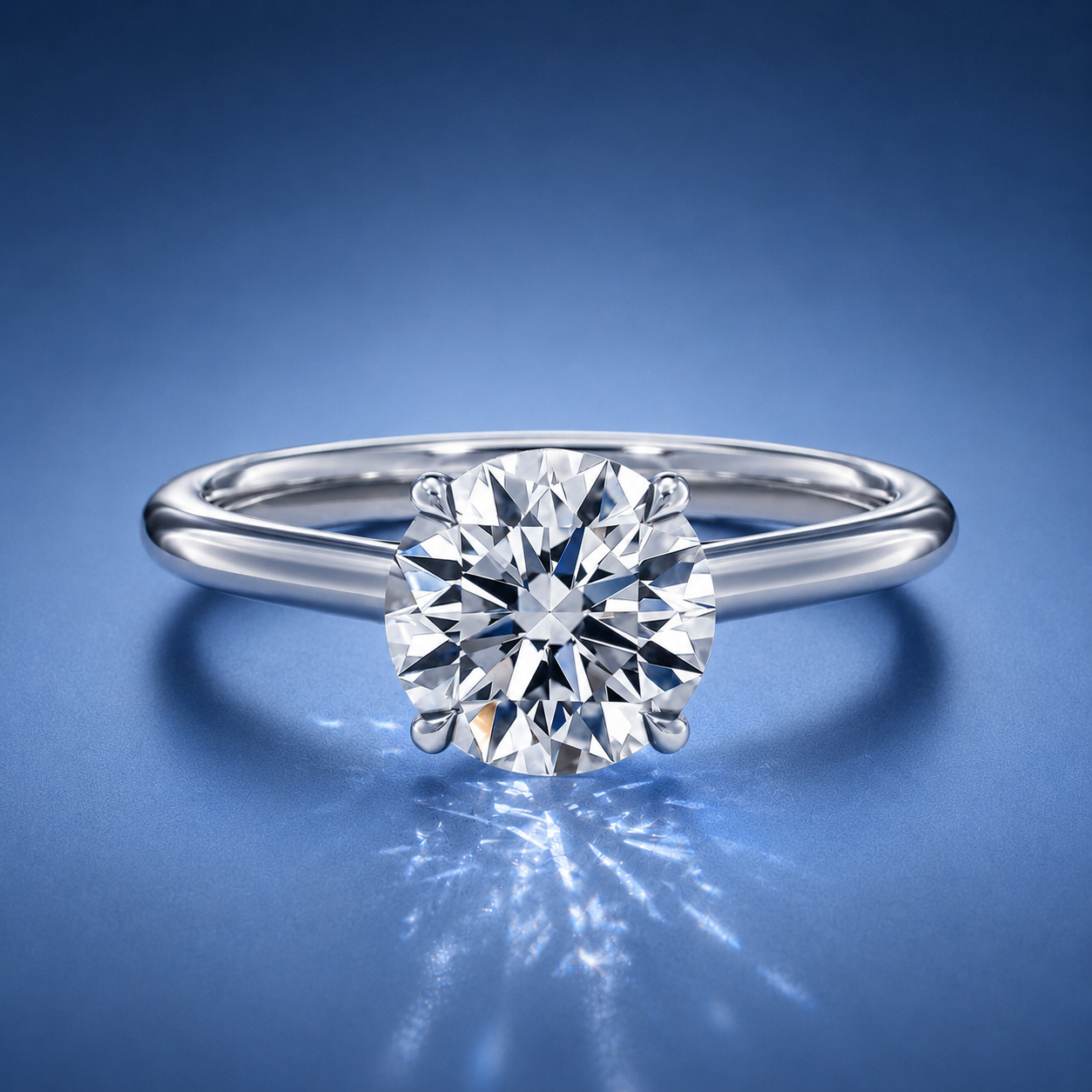 Elara Round Solitaire Engagement Ring